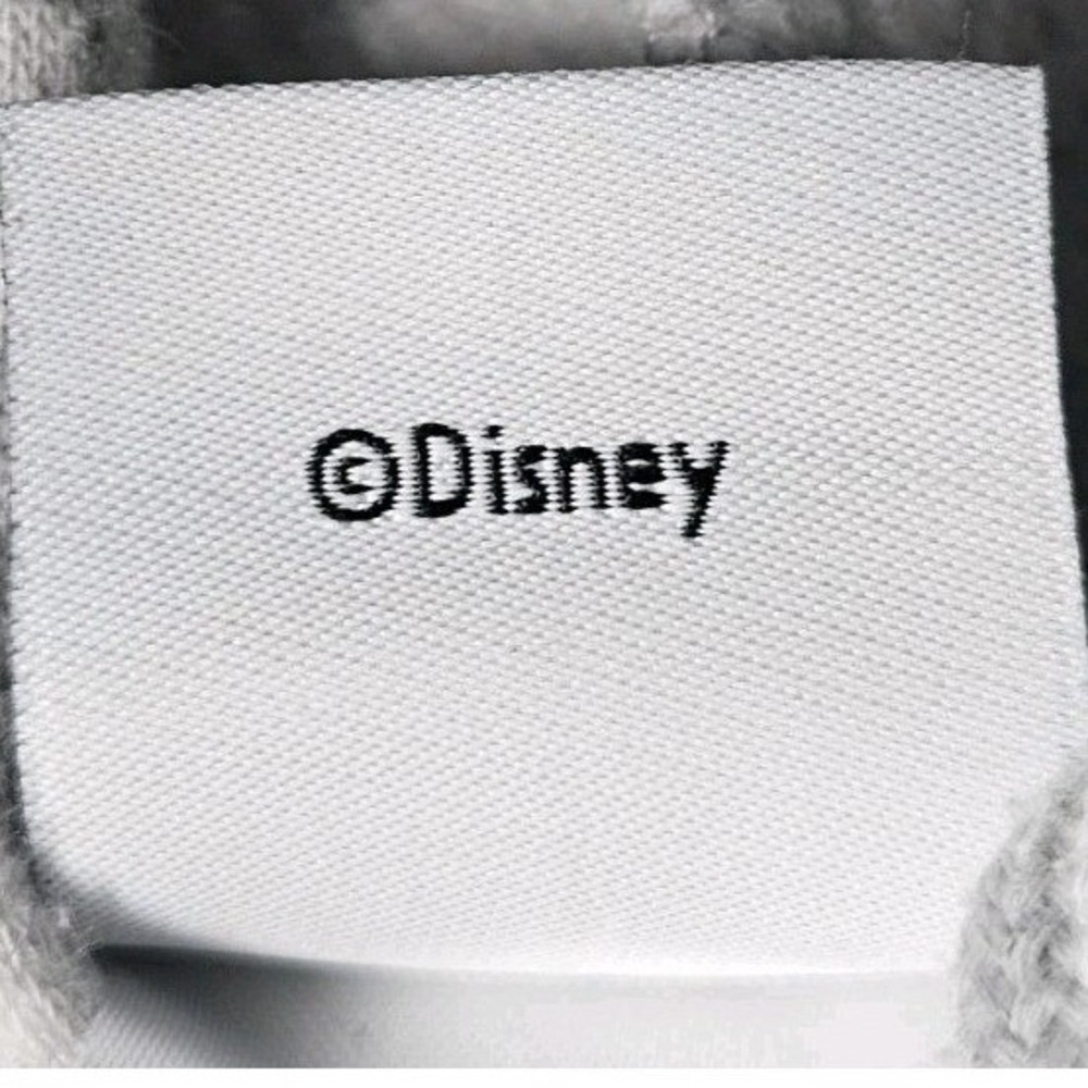 Disney Minnie Mouse Hoodie Womens XL Heather Grey Chenille Patch Pullover Hoodie - Picture 10 of 10